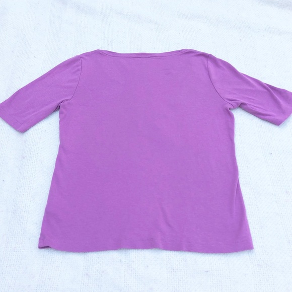 Petite Talbots purple top - Picture 4 of 5